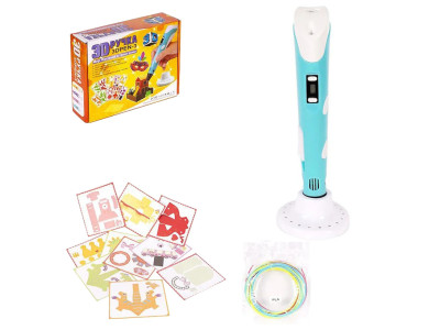 3D Ручка (3DPEN-3) - 3 NEW з трафаретами DX008 Бірюзовий