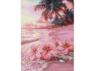 Алмазна мозаїка "Рожевий пляж" ©art_selena_ua AMO8222 30х40 см