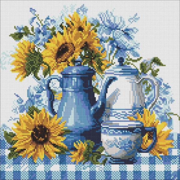 Алмазна мозаїка "Сонячна кава" ©art_selena_ua AMO8342 40х40 см