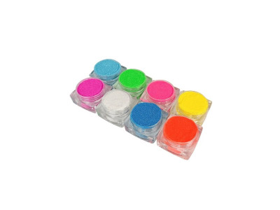 Набір гліттеру для біо-тату №5 glitter-set-5-neon неоновий