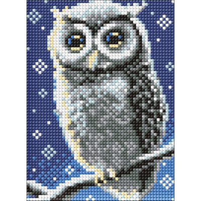 Алмазна мозаїка без підрамника для дітей "Лісова совушка" AMM1072 15х20 см