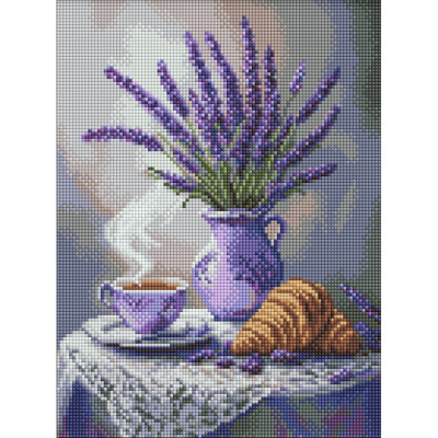 Алмазна мозаїка "Лавандовий натюрморт" ©art_selena_ua AMO8208 30х40 см
