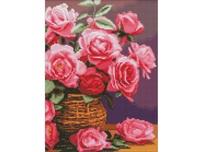 Алмазна мозаїка "Барвисті троянди" AMO8174 30x40 см Алмазна мозаїка "Барвисті троянди" AMO8174 30x40 см