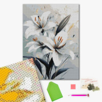 Алмазна мозаїка "Ніжна лілія" DBS1258 40х50 см Алмазна мозаїка "Ніжна лілія" DBS1258 40х50 см