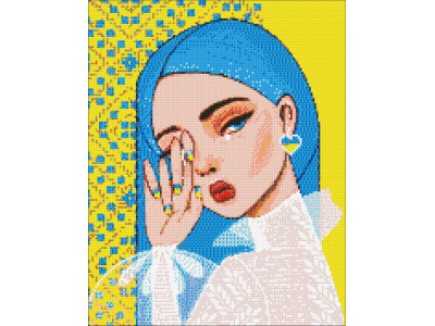 Алмазна мозаїка "Незламна@mosyakart " Ідейка AMO7242 40х50 см