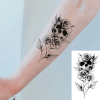 Набір дитячих тимчасових татуювань "Чорні міні №5" black-tattoo-mini-set-5-T