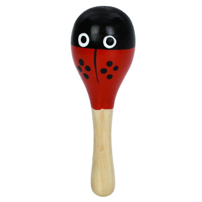 Деревяна дитяча іграшка "Маракас" MD 0029(Black) 20х6х6 см