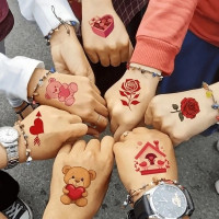 Набір тимчасових тату "Кольорові міні №2" color-tattoo-mini-set-2-30-F30 30 штук розмір 95 х 95 см Набір тимчасових тату "Кольорові міні №2" color-tattoo-mini-set-2-30-F30 30 штук розмір 95 х 95 см