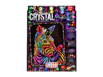 Креативна творчість "Crystal mosaic Зебра" CRM-02-08 6 форм елементів Креативна творчість "Crystal mosaic Зебра" CRM-02-08 6 форм елементів