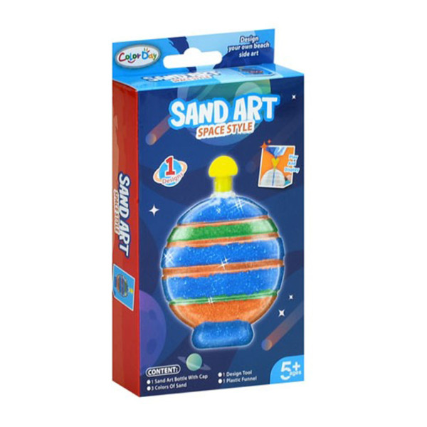 Набір для малювання піском "Куля" 8938-9-3 колба 3 кольори