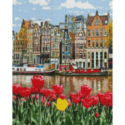 Алмазна мозаїка "Весна в Амстердамі" DBS1052 40х50 см