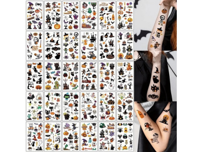 Набір дитячих тимчасових тату "Хелловін" kids-tatto-halloween-set-30