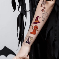 Набір дитячих тимчасових тату "Хелловін" kids-tatto-halloween-set-30