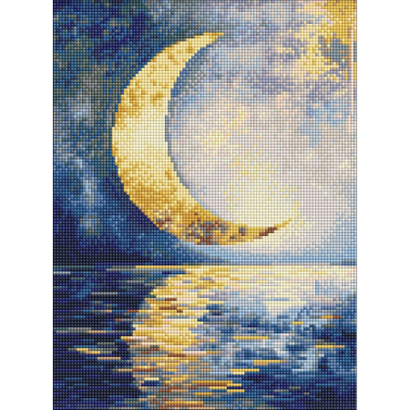 Алмазна мозаїка "Відбиток місяця" ©art_selena_ua AMO8211 30x40 см