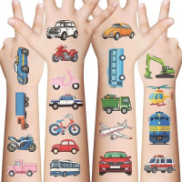 Набір тимчасових тату "Транспорт №1" transport-tattoo-1-10 10 штук розмір 12 х 7 см Набір тимчасових тату "Транспорт №1" transport-tattoo-1-10 10 штук розмір 12 х 7 см
