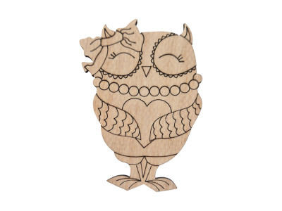 Фігурка для розпису та декорування "Совушка маленька" DFOWL-10 10 см