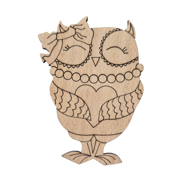 Фігурка для розпису та декорування "Совушка маленька" DFOWL-10 10 см