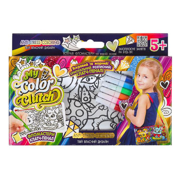 Набір для творчості "My Color Clutch" CCL-02-01U...06U з фломастерами Вид 4 Набір для творчості "My Color Clutch" CCL-02-01U...06U з фломастерами Вид 4