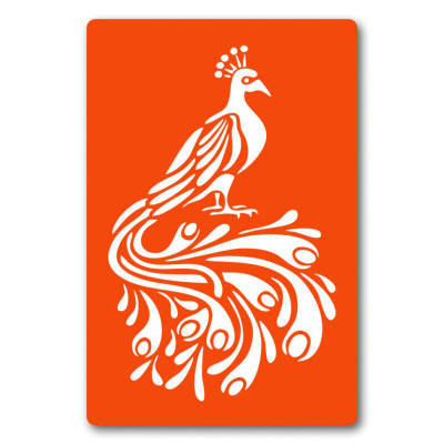 Трафарет для біо-тату Павич dx037-24*34см розмір 24х34 см