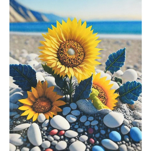 Алмазна мозаїка "Натхнення серед каміння" SK88240 40х50 см Алмазна мозаїка "Натхнення серед каміння" SK88240 40х50 см