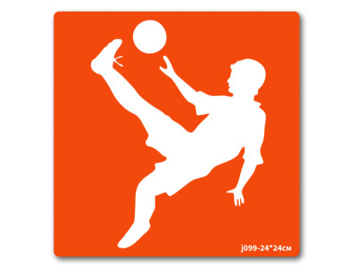 Трафарет для біо-тату Футбол-3 j099-24*24см розмір 24 х 24см