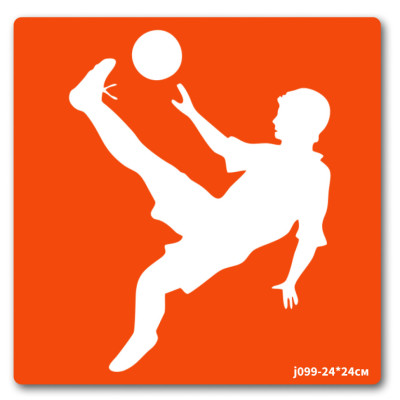 Трафарет для біо-тату Футбол-3 j099-24*24см розмір 24 х 24см