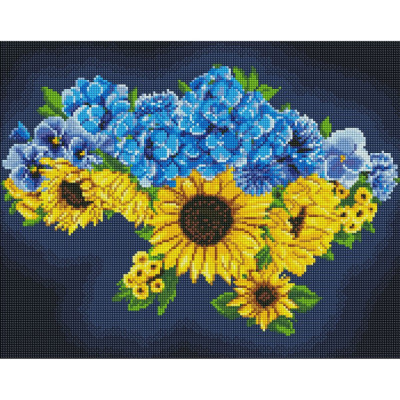 Алмазна мозаїка "Квітуча Україна" ©Mariia Davydova AMO7874 40х50см