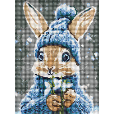 Алмазна мозаїка "Кролик з підсніжниками" ©art_selena_ua AMO20039 30х40 см Алмазна мозаїка "Кролик з підсніжниками" ©art_selena_ua AMO20039 30х40 см