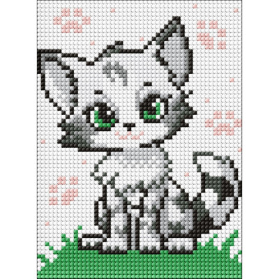 Алмазна мозаїка без підрамника для дітей "Пухнасте чудо" AMM1027 15х20 см