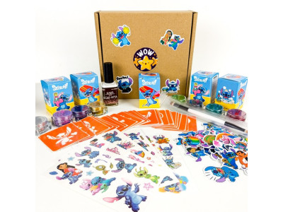 Набір для біо-тату "Wow Box Стіч" wow-box-stich-5 для 5 дітей