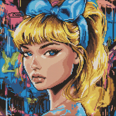 Алмазна мозаїка "Сучасна Попелюшка" AMO8312 40х40 см