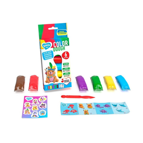 Набір тіста для ліплення "Classic Assorted" TM Lovin 41196 6 кольорів