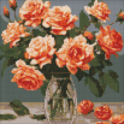 Алмазна мозаїка "Витончений букет" AMO7887 30х30см