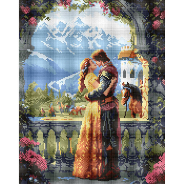 Алмазна мозаїка "Принцеса та лицар" AMO20078 40х50 см