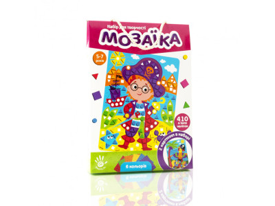 Набір для творчості "Мяка мозаїка. Пірат" VT4511-04 410 мяких наклейок