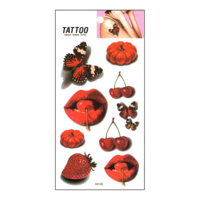 Тимчасове татуювання "Вишня та метелики Tattoo" 1020-HM1698