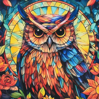 Алмазна мозаїка "Вітражна мудрість" DEEX16281 не повна викладка 30х30 см Алмазна мозаїка "Вітражна мудрість" DEEX16281 не повна викладка 30х30 см