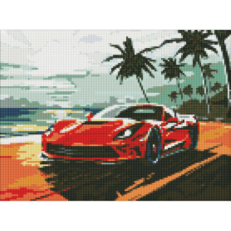 Алмазна мозаїка "Поїздка узбережжям" AMO8176 30x40 см