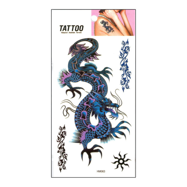 Тимчасове татуювання "Дракон Tattoo" 1020-HM063 Тимчасове татуювання "Дракон Tattoo" 1020-HM063