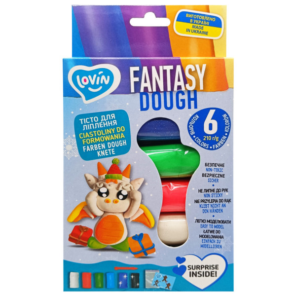 Набір для ліплення з тіста "Fantasy Dough" 41241 6 кольорів