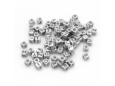 Декоративні намистинки для творчості Алфавіт Кубики Dom Busin УТ000004425 в упаковці 130 шт Декоративні намистинки для творчості Алфавіт Кубики Dom Busin УТ000004425 в упаковці 130 шт