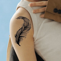 Набір дитячих тимчасових татуювань "Чорні міні №4" black-tattoo-mini-set-4-H