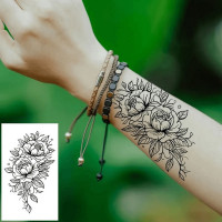 Набір дитячих тимчасових татуювань "Чорні міні №4" black-tattoo-mini-set-4-H