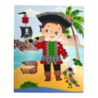 Набір для творчості мозаїка із помпонів "Пірат" НТ-35-11