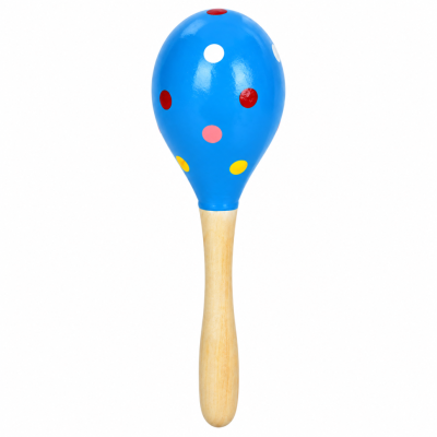 Деревяна дитяча іграшка "Маракас" MD 0029(Blue) 20х6х6 см