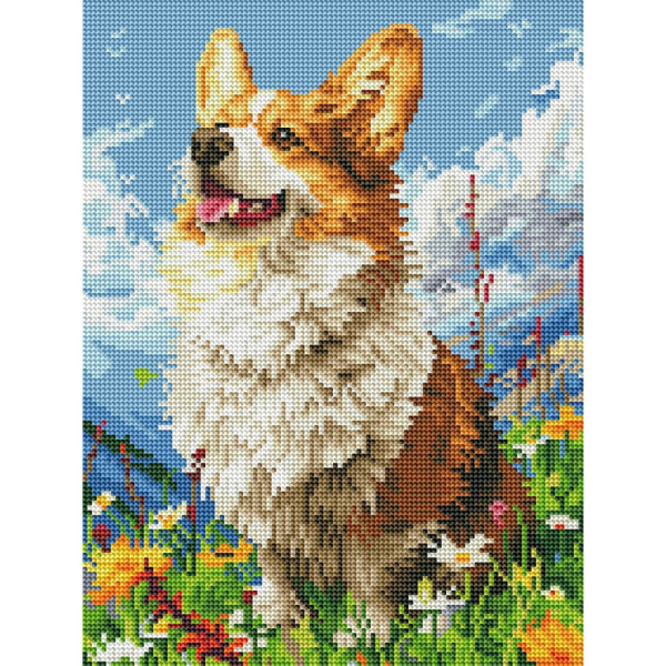 Алмазна мозаїка "Сонячний корги" DRBS53943 30х40 см Алмазна мозаїка "Сонячний корги" DRBS53943 30х40 см