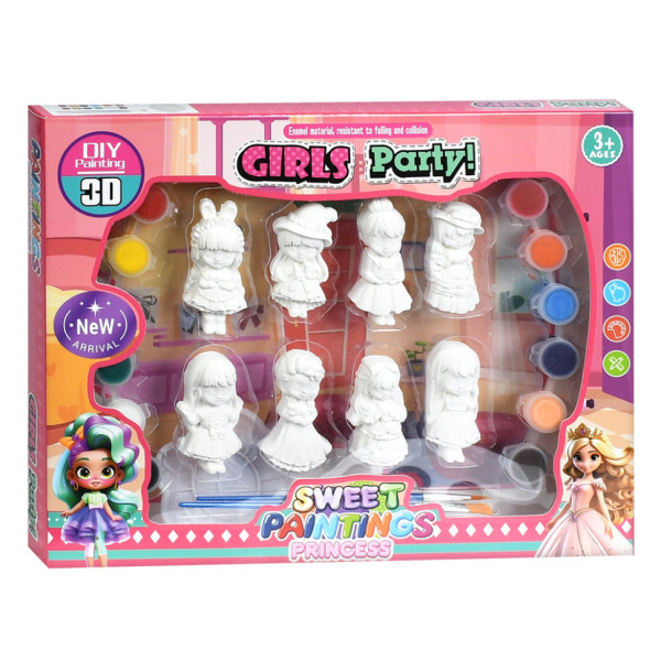 Набір для творчості Принцеси MK 5723(Princess) фарби пензлики Набір для творчості Принцеси MK 5723(Princess) фарби пензлики