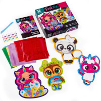 Набір для творчості "Foil Art Чарівні тварини" VT4433-10 фольга шпатель стрази