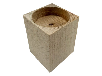 Свічник деревяний для свічок-таблеток Candlestick-5 45×45×55 см