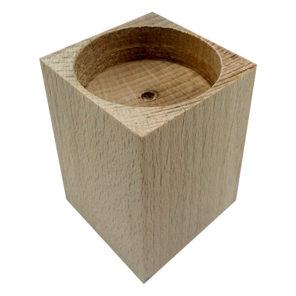 Свічник деревяний для свічок-таблеток Candlestick-5 45×45×55 см